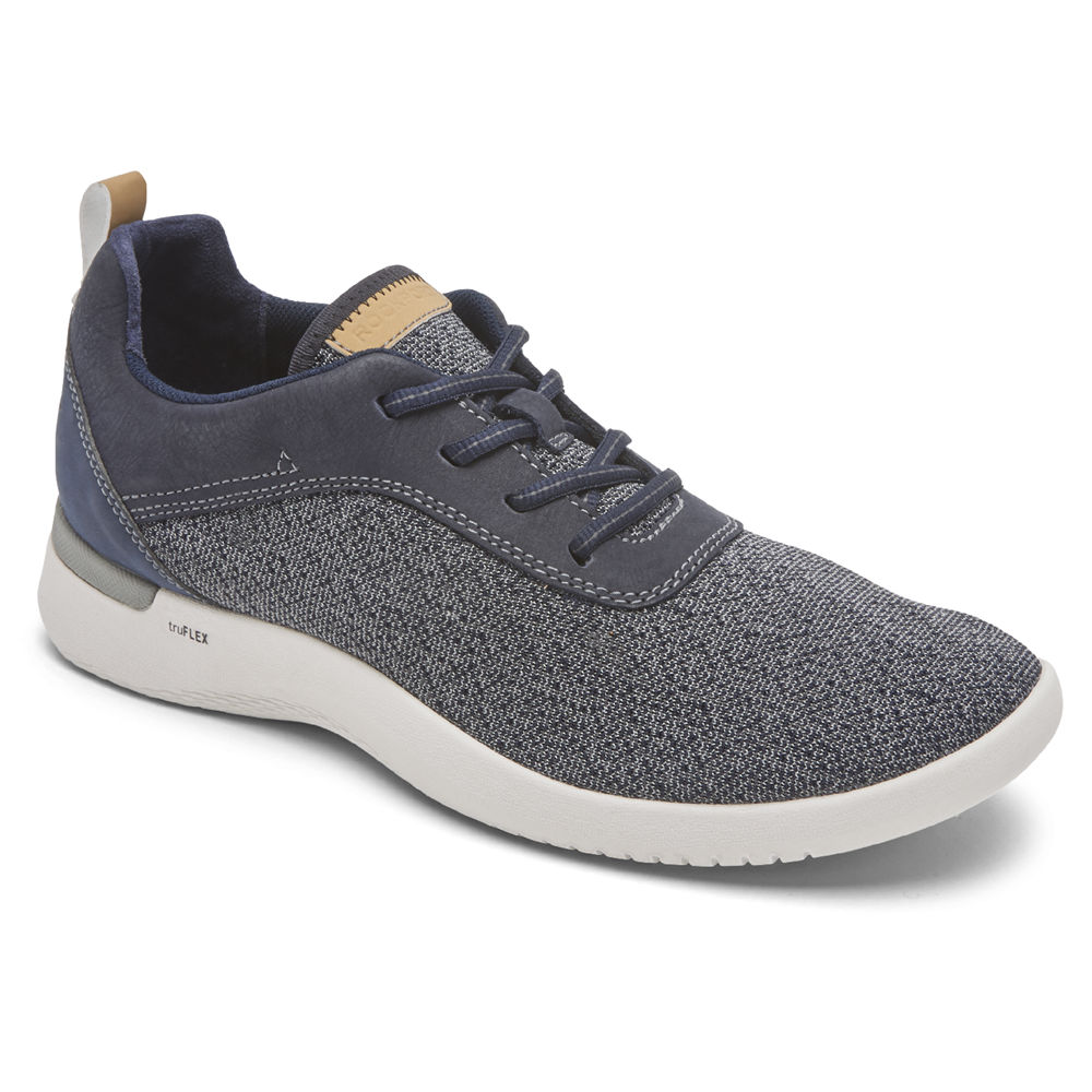 Tenis Rockport Homem Azuis - Truflex Fly Plain Toe - 80746RUJF